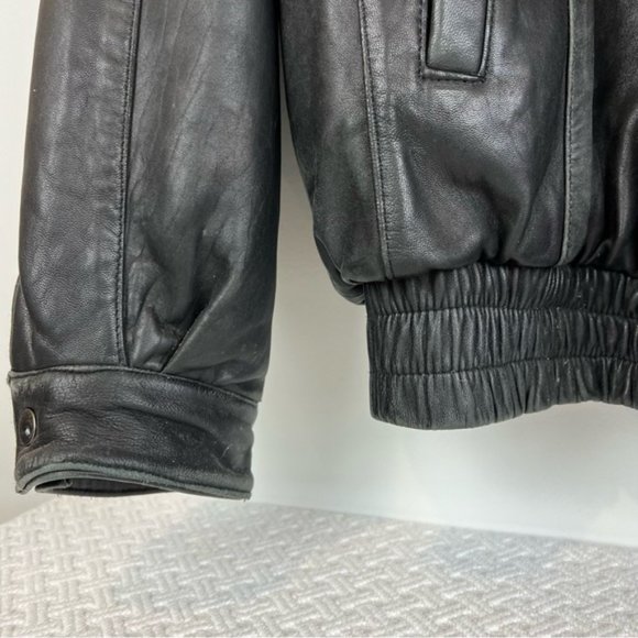 Vintage Cheerios Racing Men's Leather Jacket - Size 2XL - Picture 7 of 12